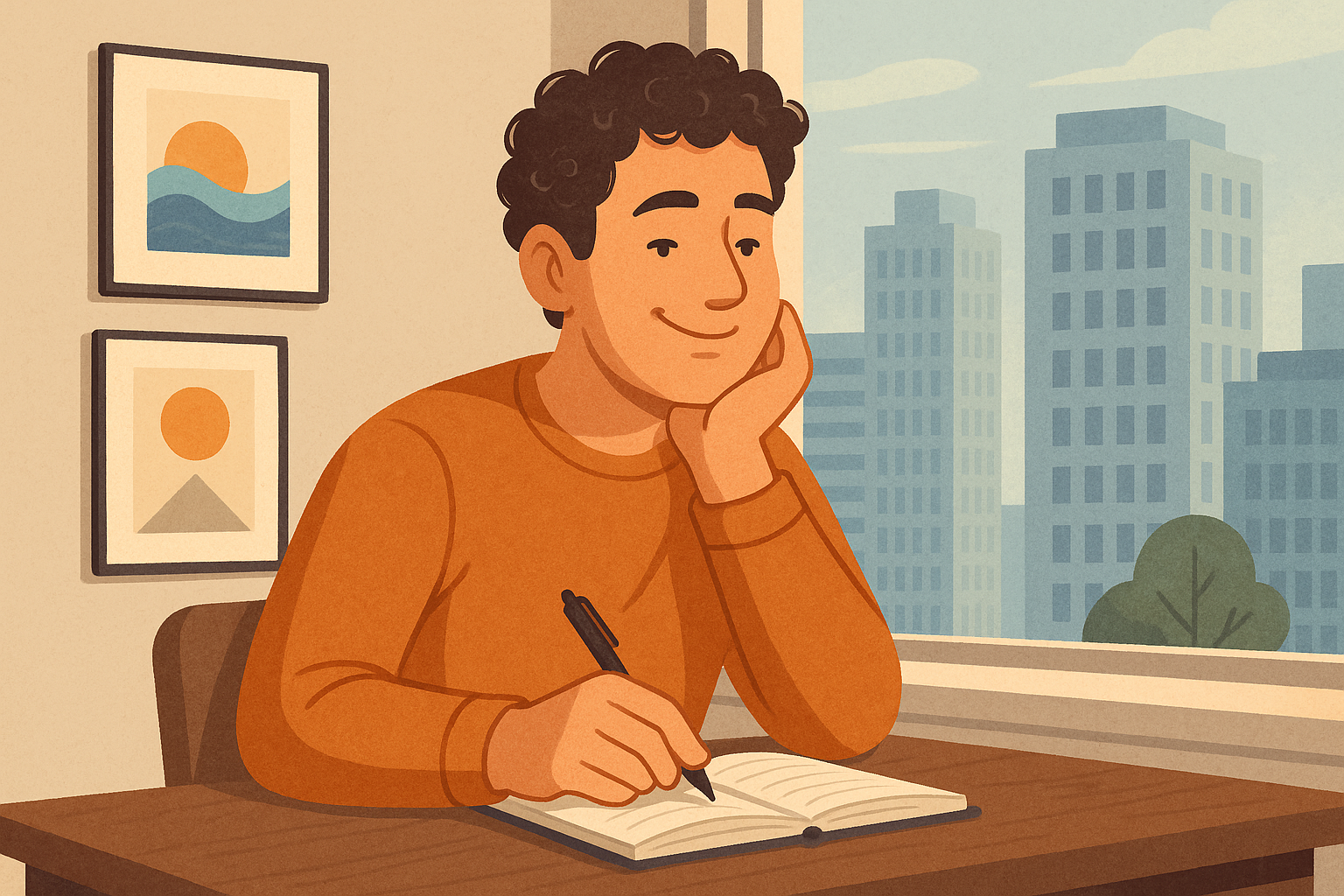 Private journaling, distraction-free